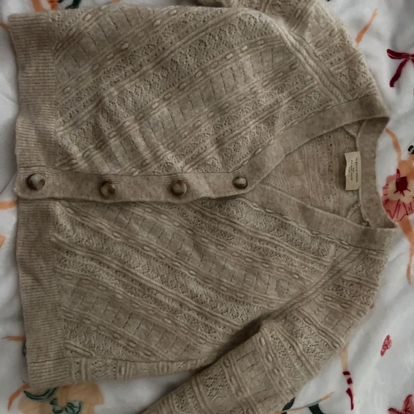 Sezane Beige Cardigan Sweater - Picture 5 of 6